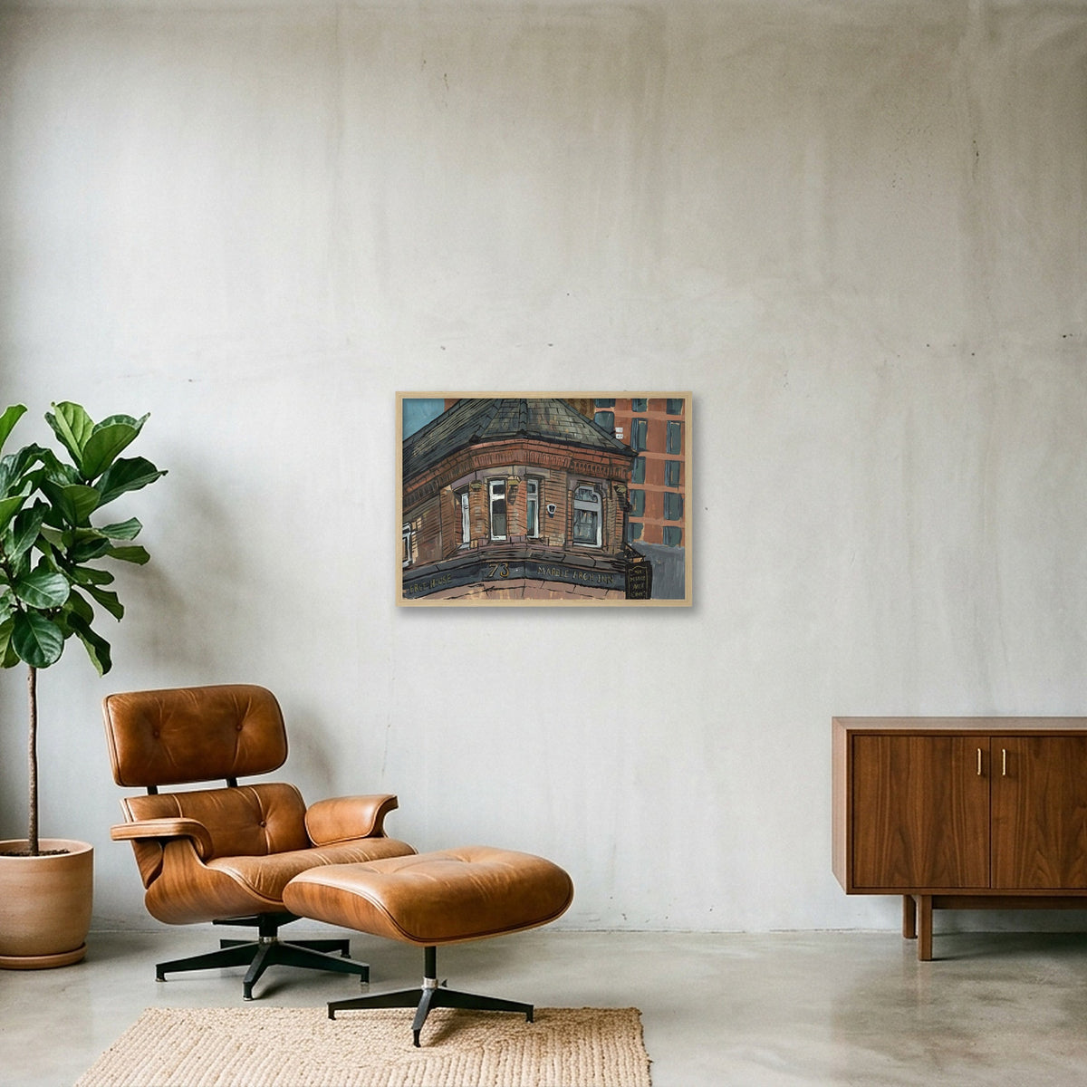 The Marble Arch  — 59×42cm, 23×17" Oak Frame