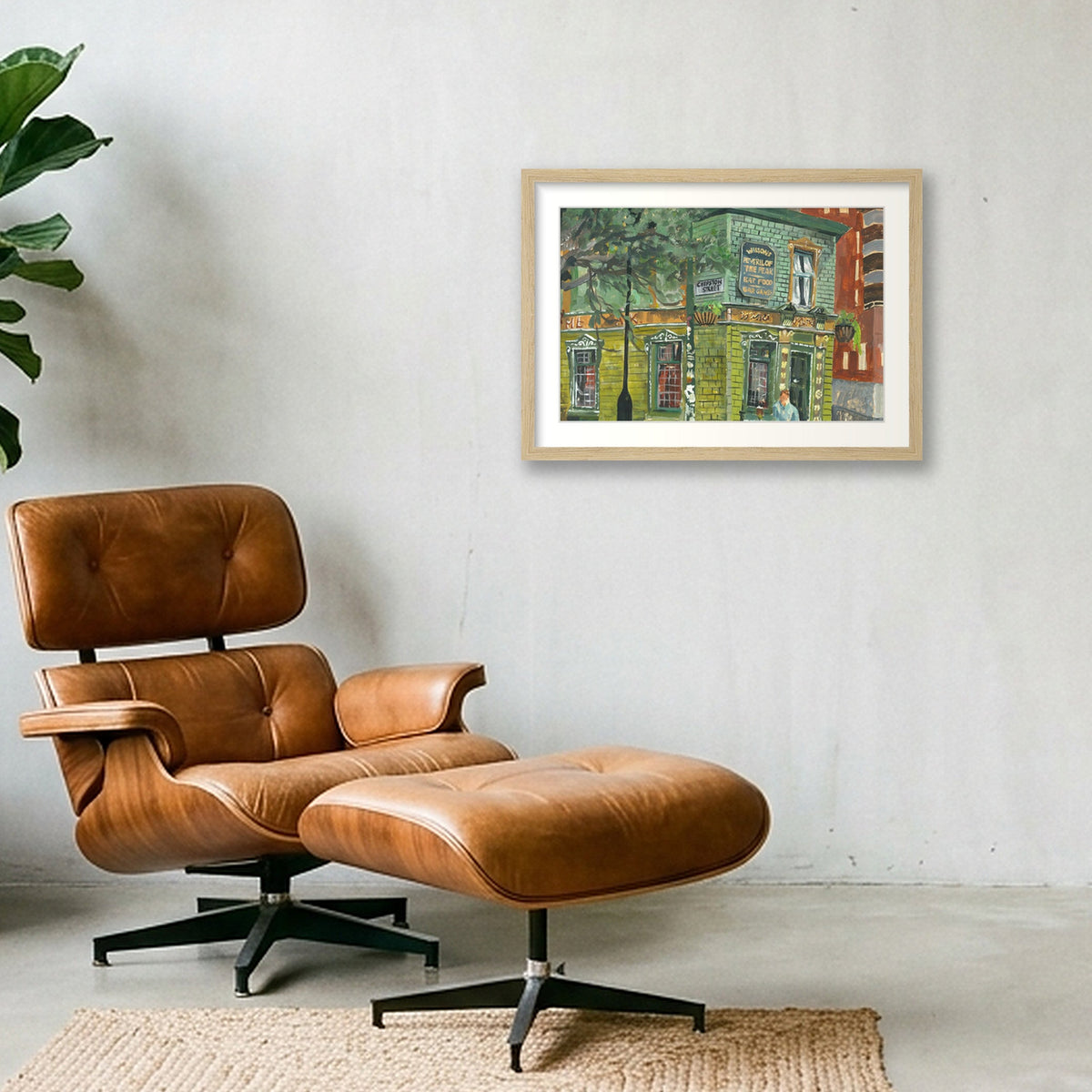 The Peveril of the Peak  — A3 (42×30cm, 17×12") Oak Frame