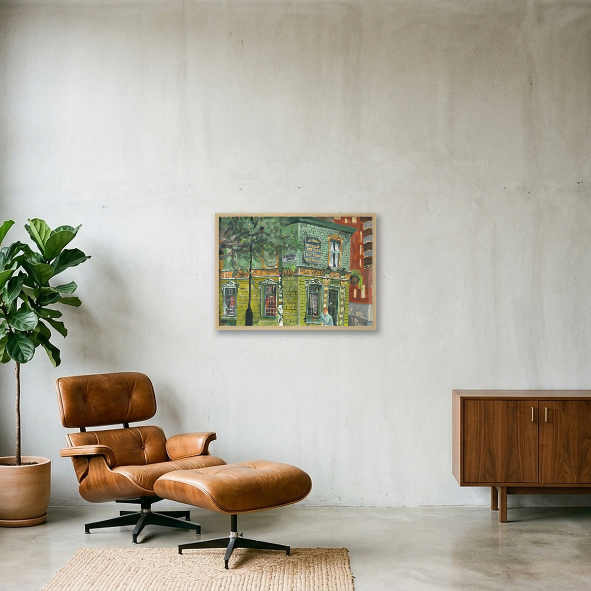 Peveril of the Peak  — 59×42cm, 23×17" Oak Frame