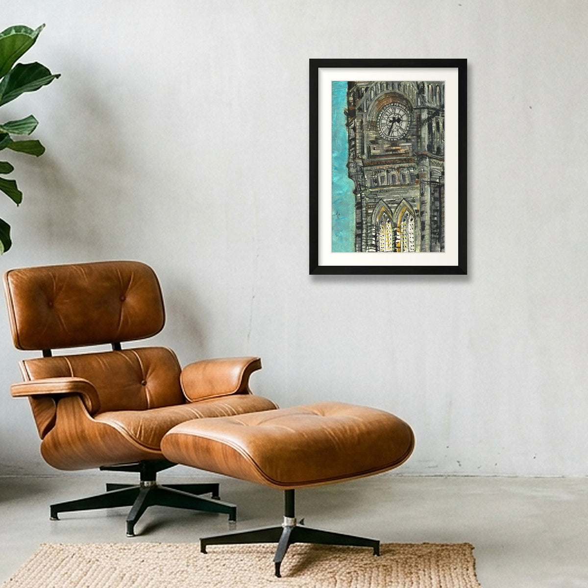 Rochdale Town Hall — A3 (30×42cm, 12×17") Black Frame