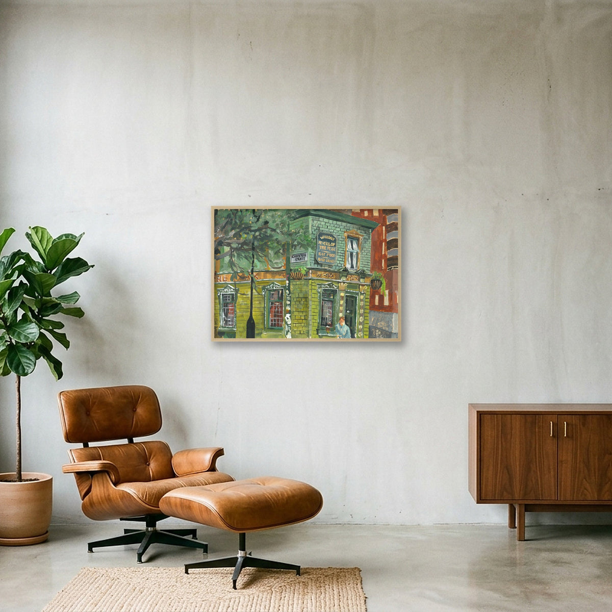 Peveril of the Peak  — 84×59cm, 33×23" Oak Frame
