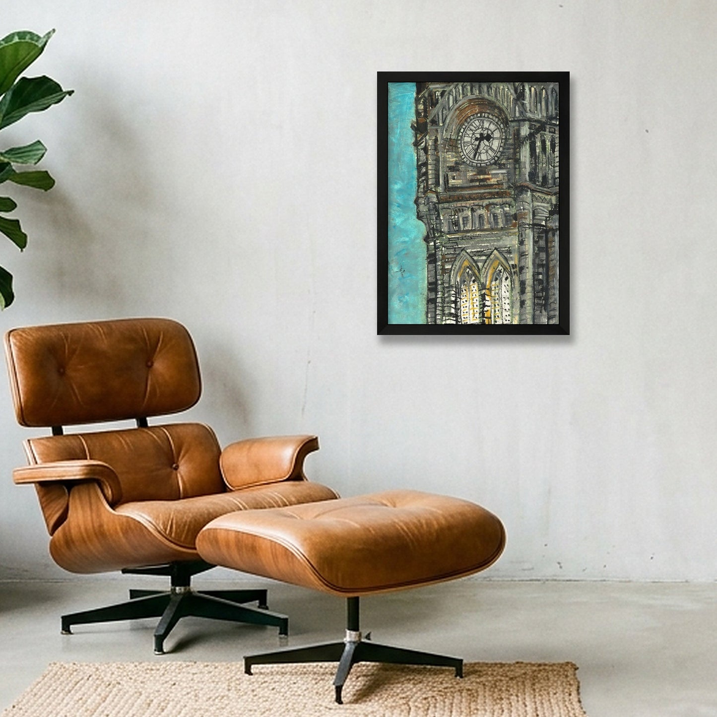 Rochdale Town Hall — A3 (30×42cm, 12×17") Black Frame