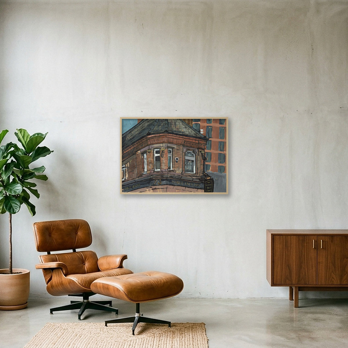 The Marble Arch  — 84×59cm, 33×23" Oak Frame