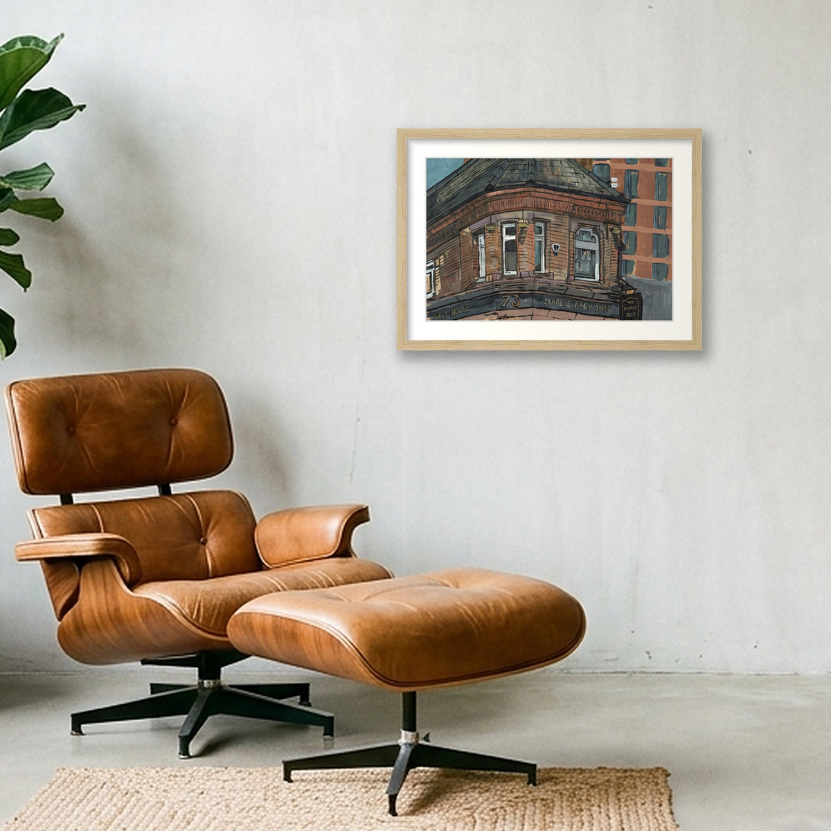 The Marble Arch  — A3 (42×30cm, 17×12") Oak Frame